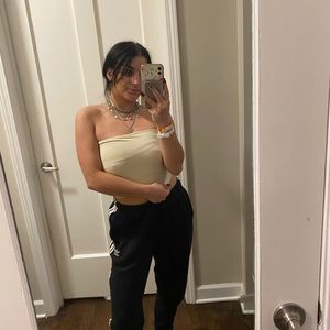 Brandy yellow cropped tube top